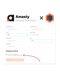 Amasty Shipping Restrictions